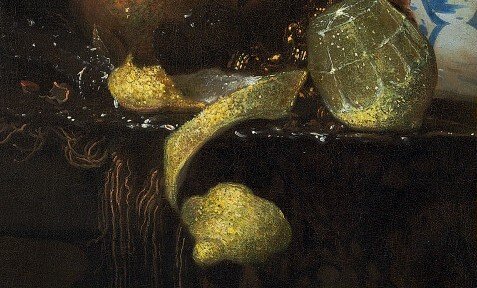 Naturaleza muerta con copa de nautilus de after Willem Kalf