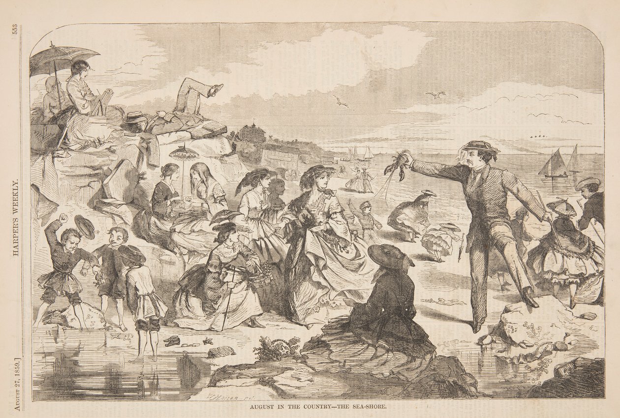 Agosto en el Campo – La Orilla del Mar de Winslow Homer