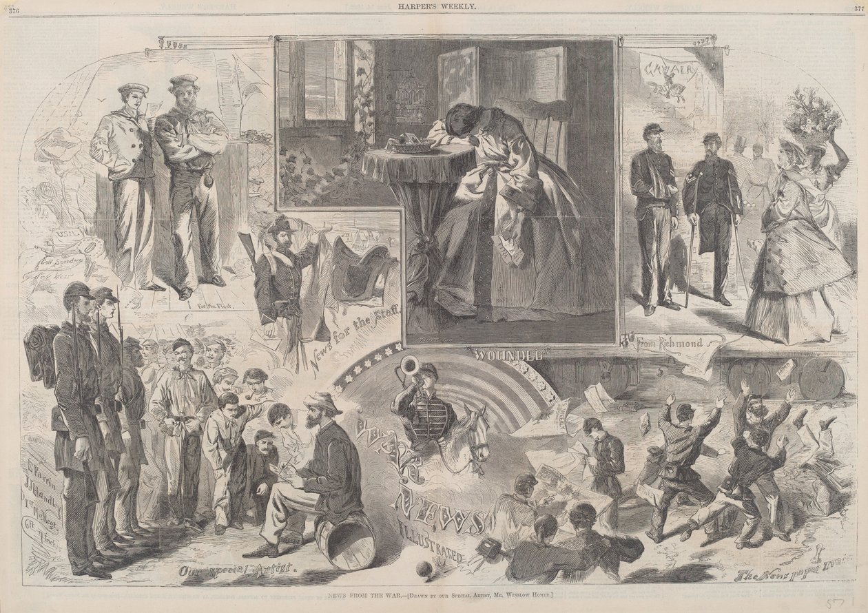 Noticias de la Guerra de after Winslow Homer