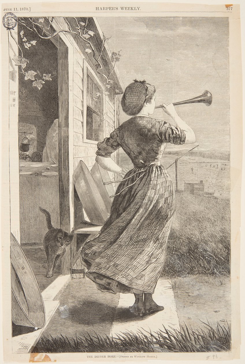 El Cuerno de la Cena de after Winslow Homer