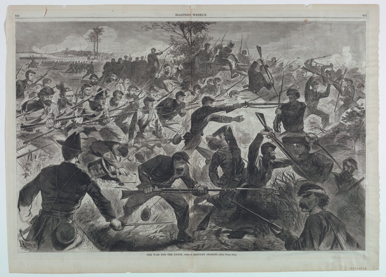 La guerra por la Unión, 1862 – Una carga de bayoneta de Winslow Homer