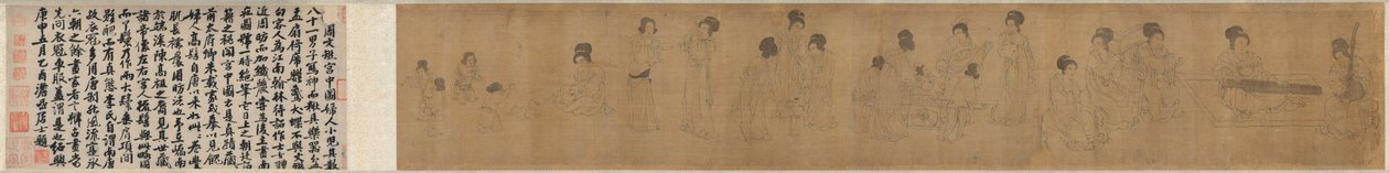In the Palace de after a work attributed to Zhou Wenju