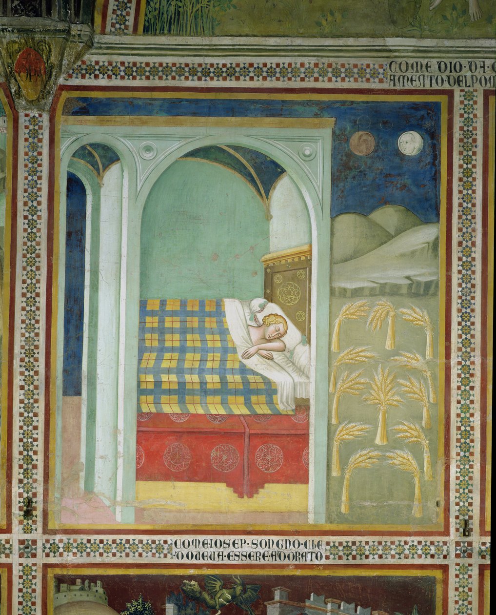 El sueño de José, 1356-67 de also Manfredi de Battilori Bartolo di Fredi