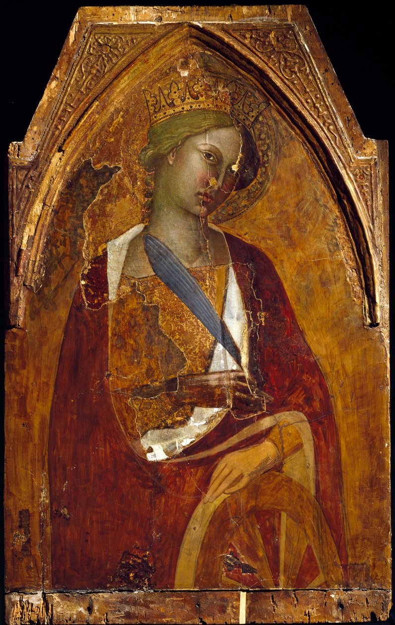Santa Catalina de Alejandría Pintura de Bartolo di Fredi (1330 circa-1410) de also Manfredi de Battilori Bartolo di Fredi