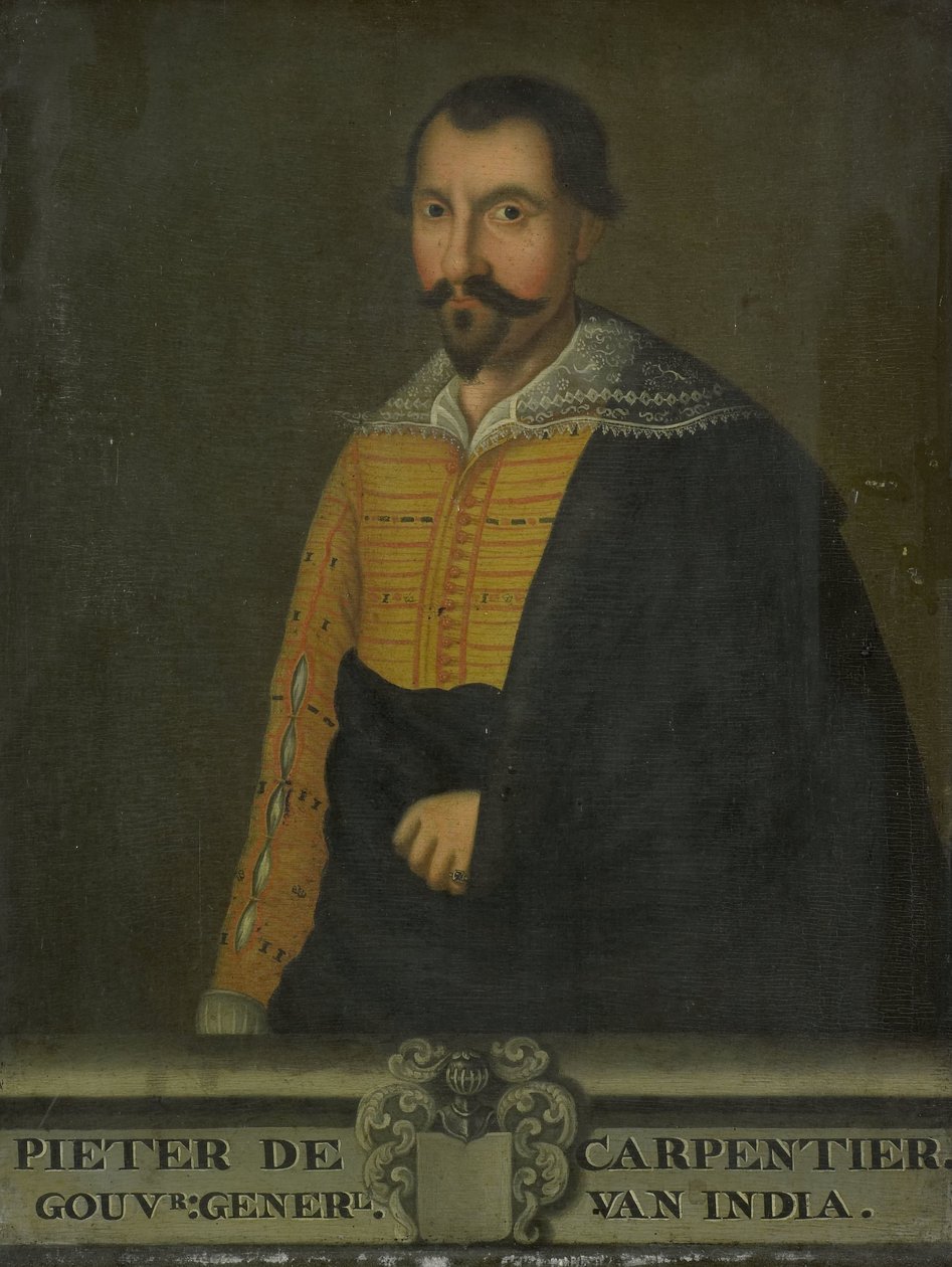 Retrato de Pieter de Carpentier, Gobernador General de las Indias Orientales Holandesas de anonymous (copy after)