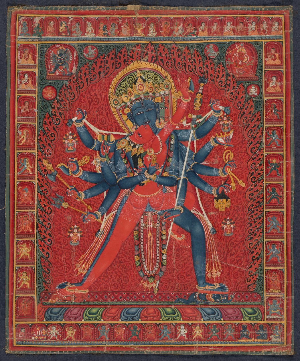 Chakrasamvara y su consorte Vajravarahi de anonymous 