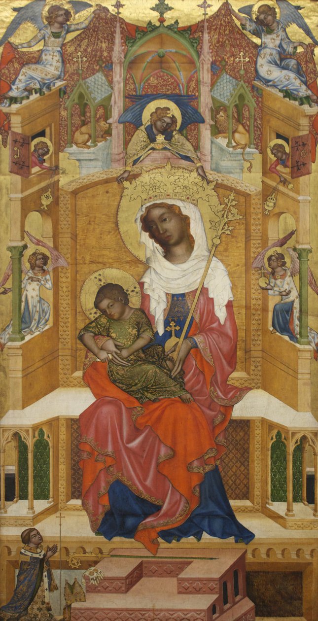 Alemán: Enthroned Mary with the Child (Glatzer Madonna) Glatz Madonna de anonymous 