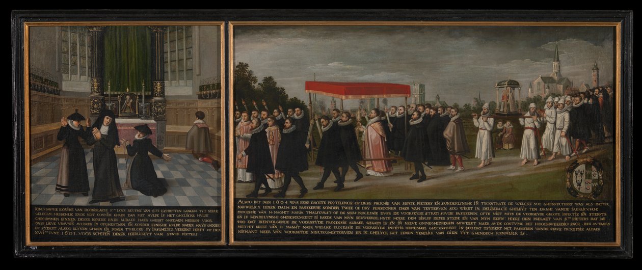 Curación y procesión contra la peste en 1604 de anonymous 