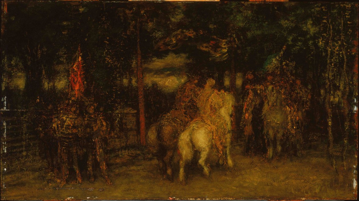 Paisaje con figuras de Adolphe Joseph Thomas Monticelli