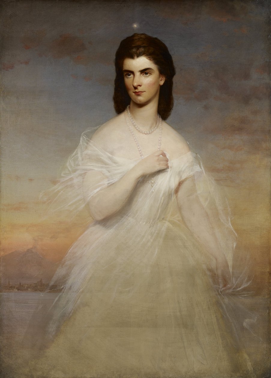 Retrato de la Reina María Sofía de Nápoles de Franz Xaver Winterhalter