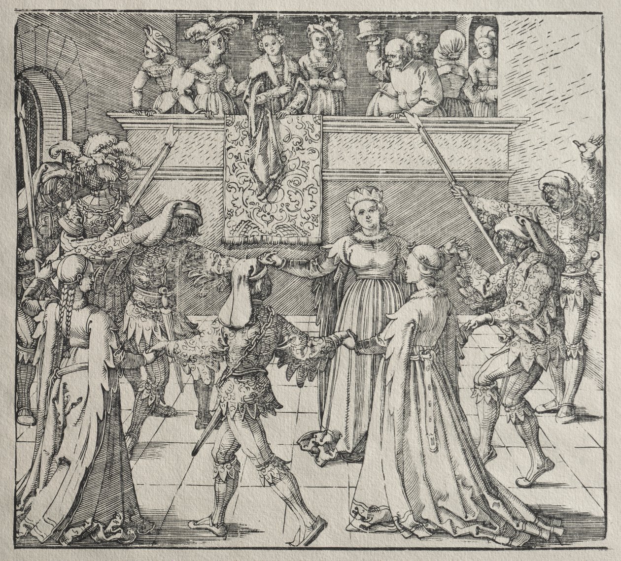 El Baile de Máscaras de attributed to Albrecht Dürer