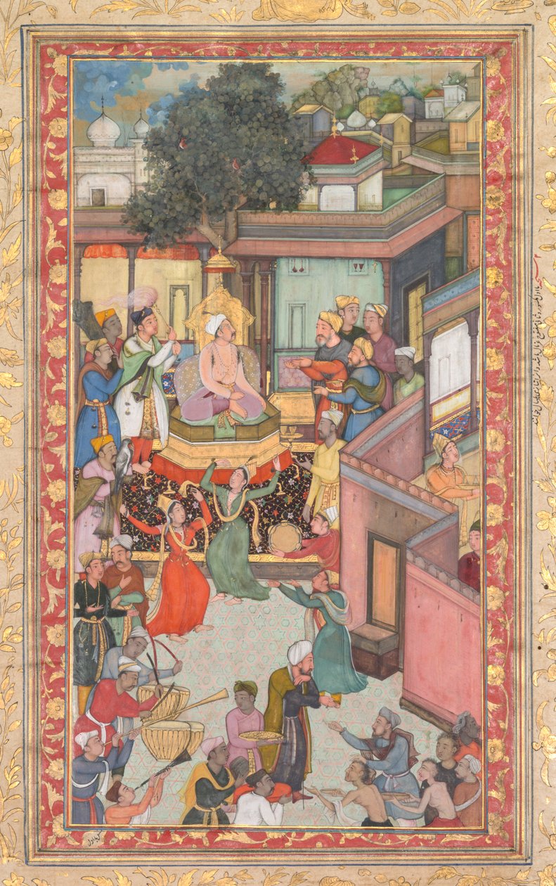 Circumcision ceremony for Akbar’s sons, painting 126 from an Akbar-nama (Book of Akbar) of Abu’l Fazl (Indian, 1551–1602) de attributed to Dharam Das