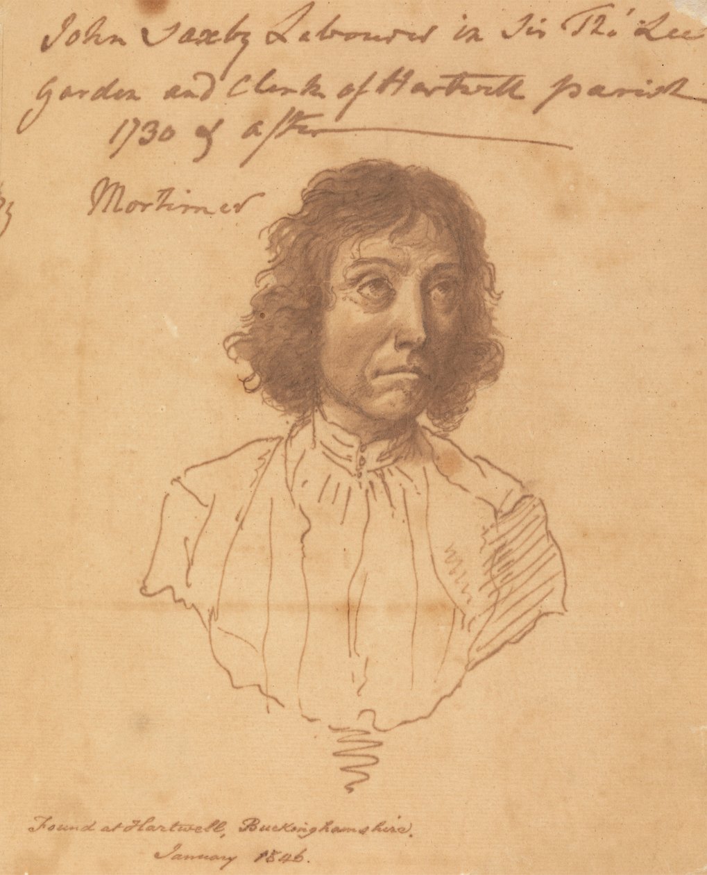 Retrato de John Saxby de attributed to John Hamilton Mortimer