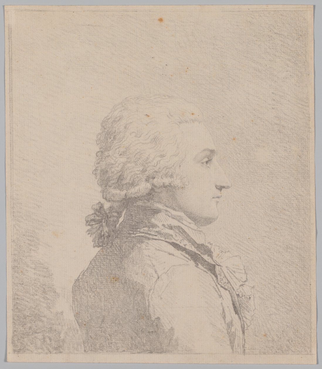 Retrato de perfil de un hombre de attributed to Louis Rolland Trinquesse