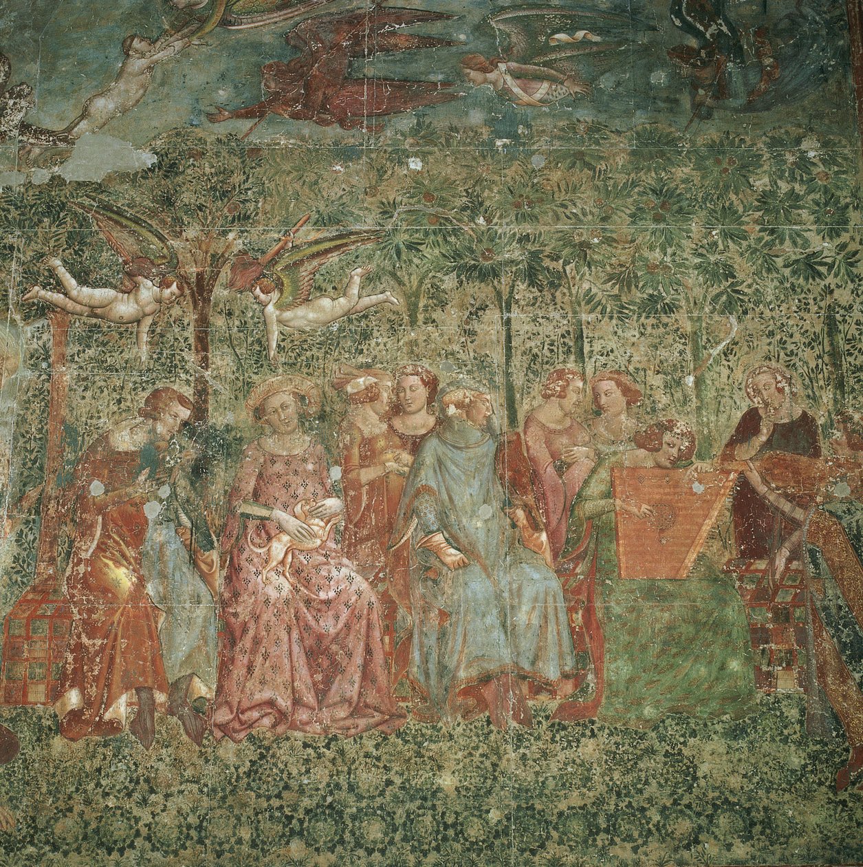 Damas cortesanas en un concierto al aire libre de attributed to Master of the Triumph of Death