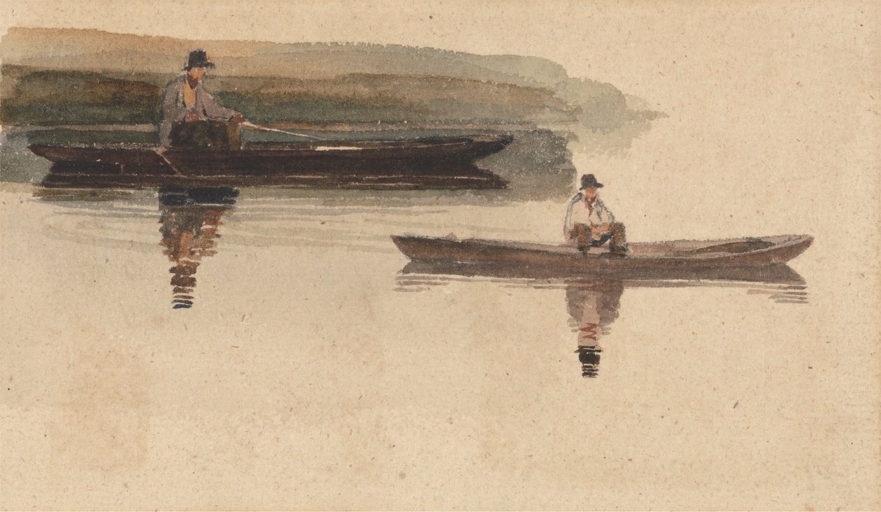 Dos hombres en Punts de attributed to Peter DeWint