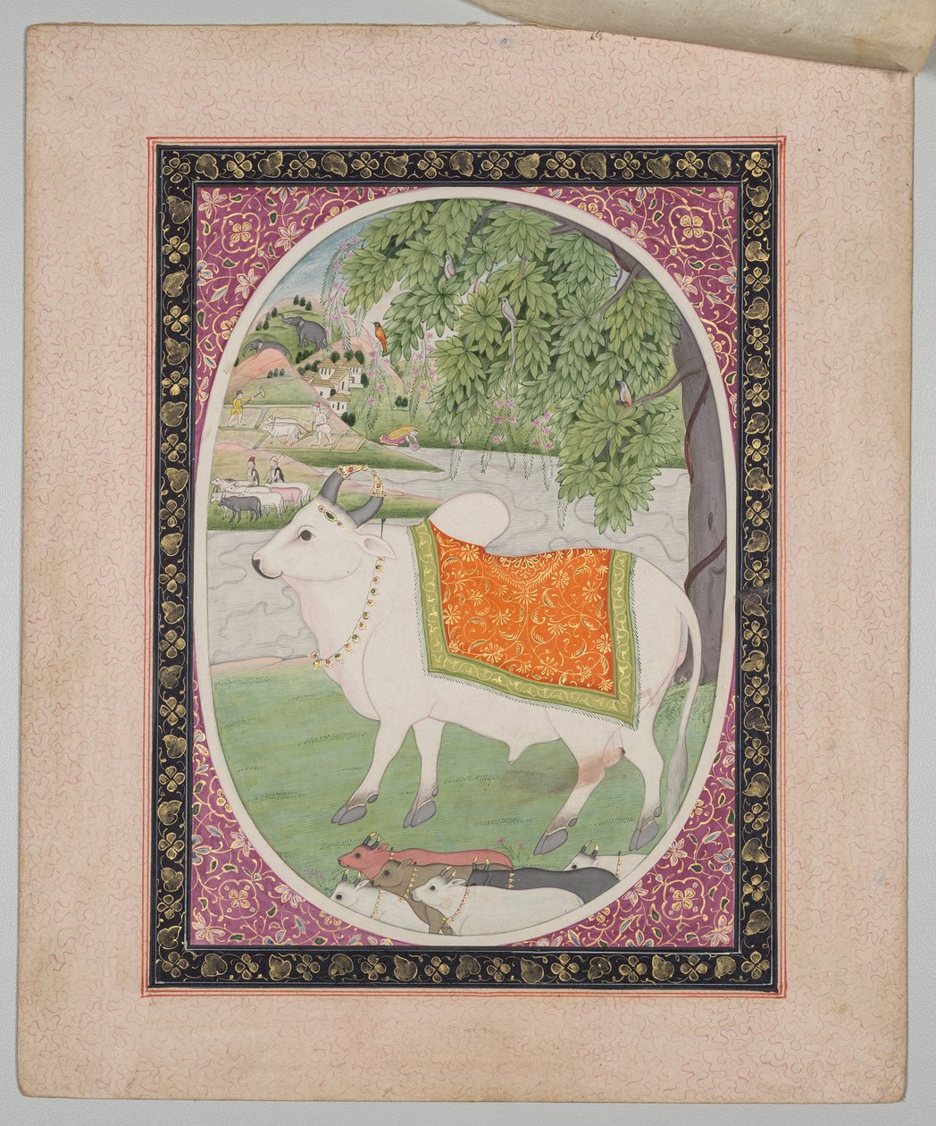 Tauro, de una serie de astrología de Mandi de attributed to Sanju