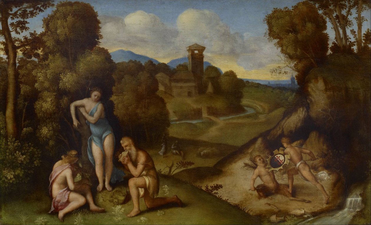 Alegoría de circle of Giorgione