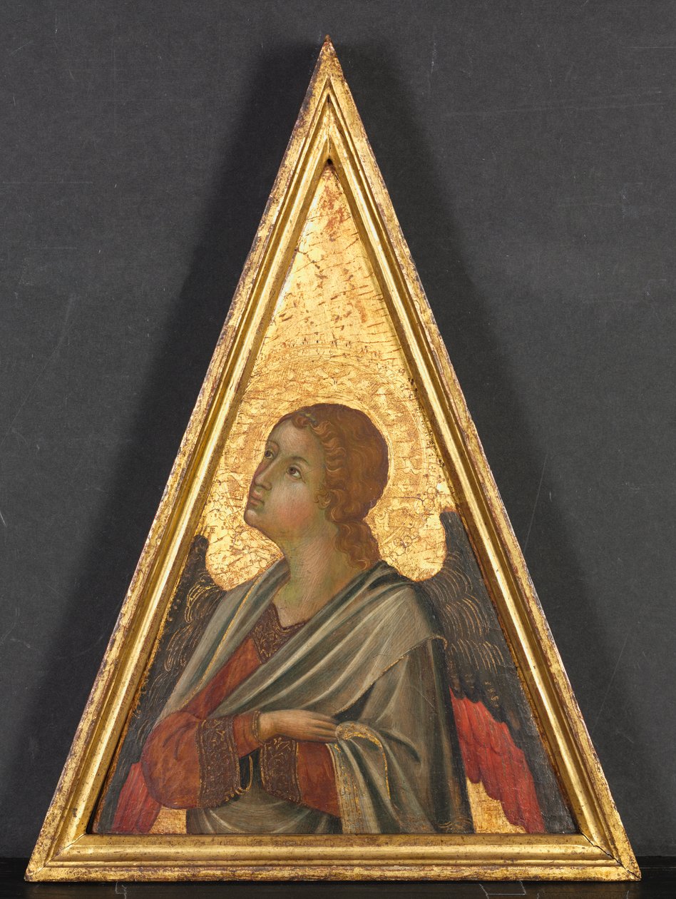 Pináculo con ángel de circle of Niccolò di Segna