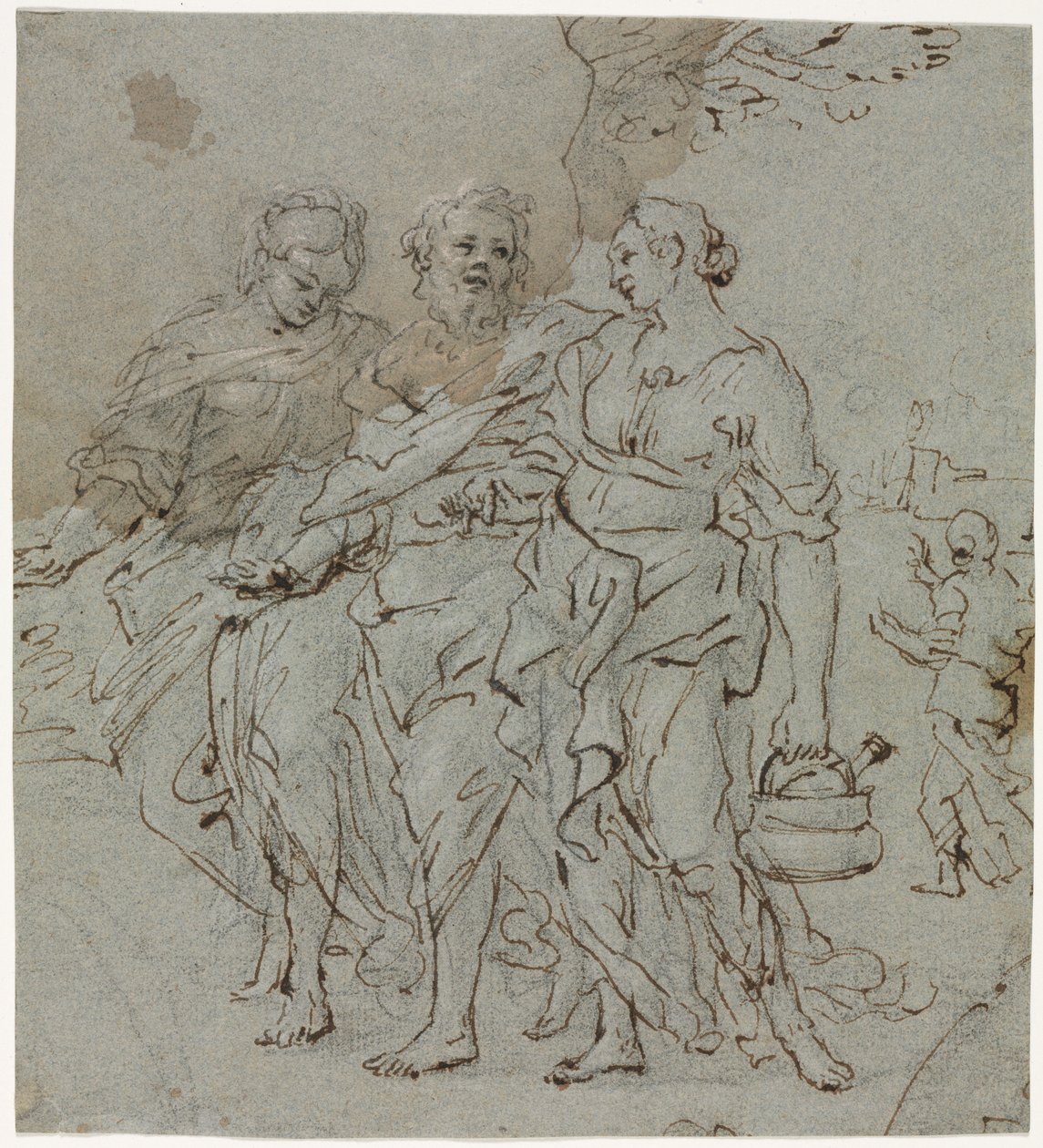 Lot y sus hijas (recto) de circle of Pietro da Cortona