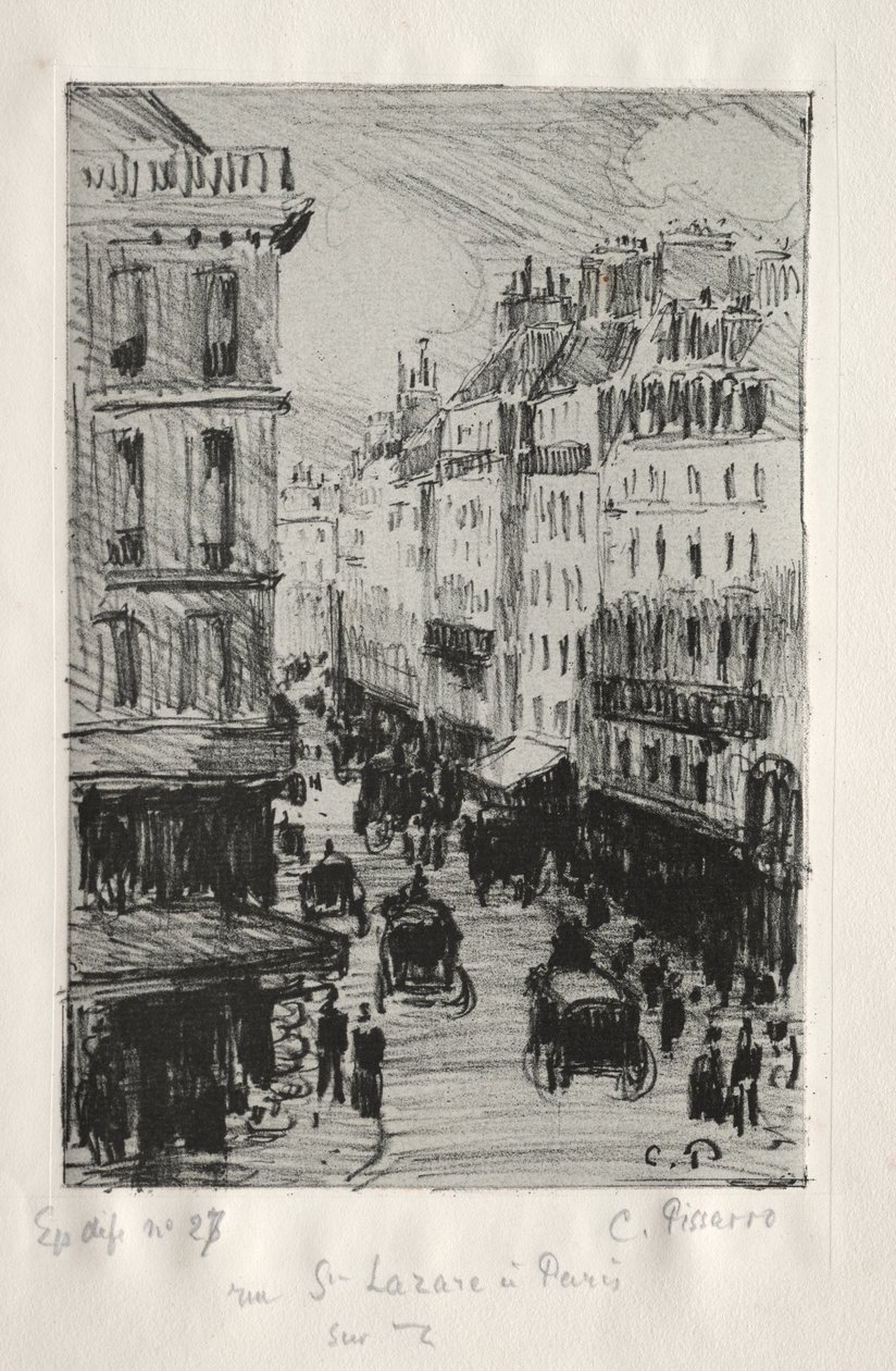 Rue Saint-Lazare, Paris de copy after Augustin Pajou