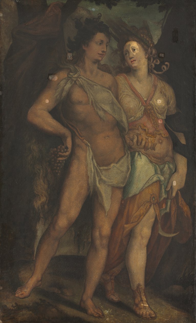 Ceres y Baco de copy after Bartholomaeus Spranger