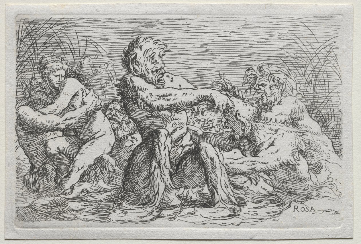 River Gods de copy after Salvator Rosa