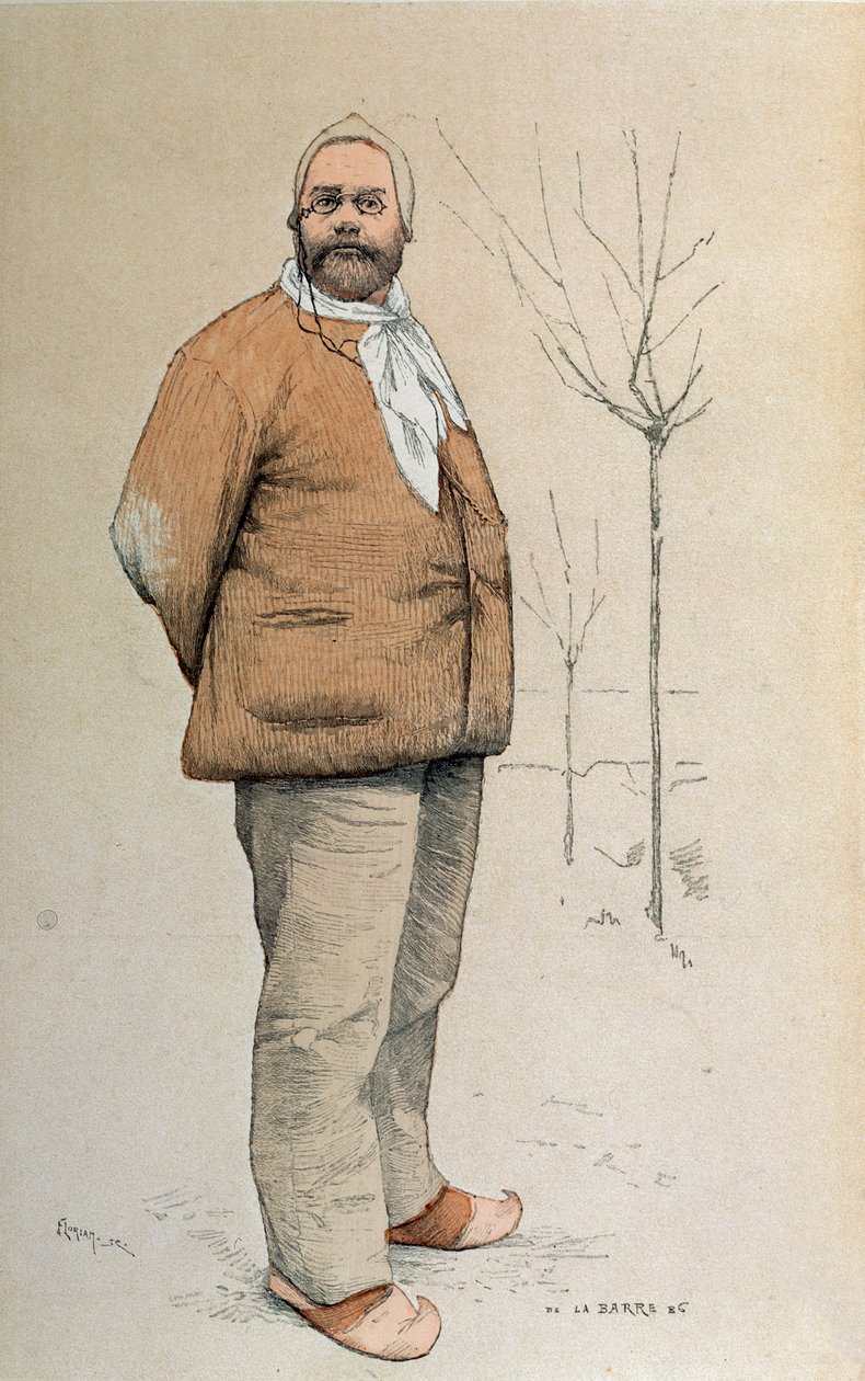 Retrato de Emile Zola (1840-1902) de la portada de 