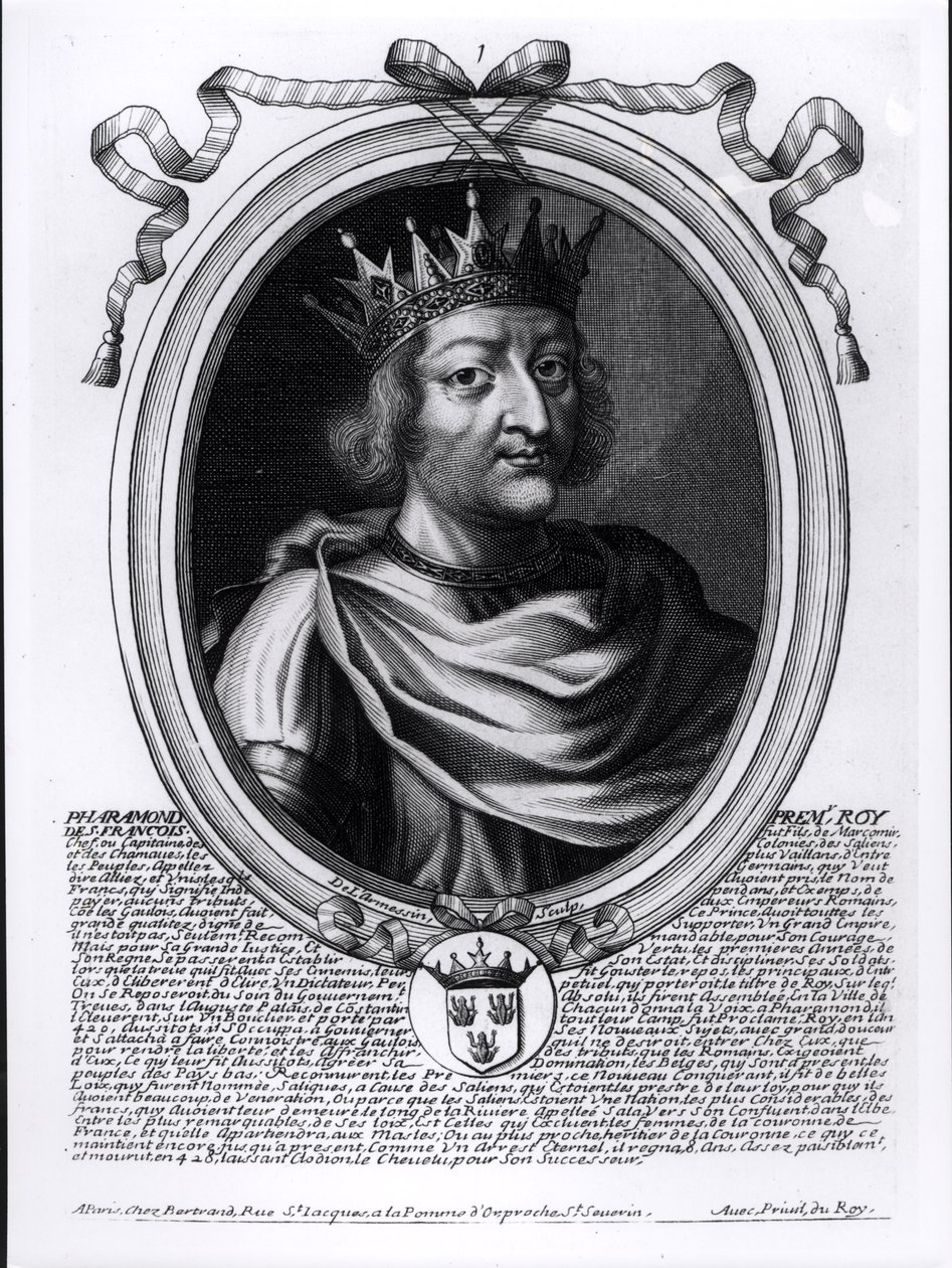 Faramundo, legendario rey de Francia, de 