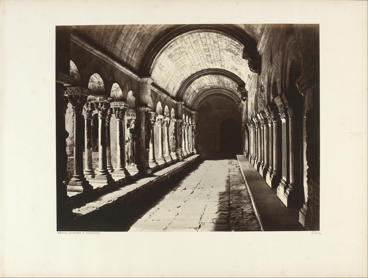 El Claustro de San Trófimo, Arles de Edouard Denis Baldus