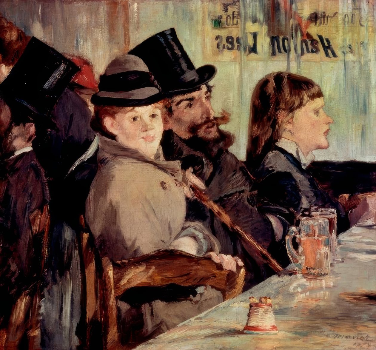 En el café de Édouard Manet