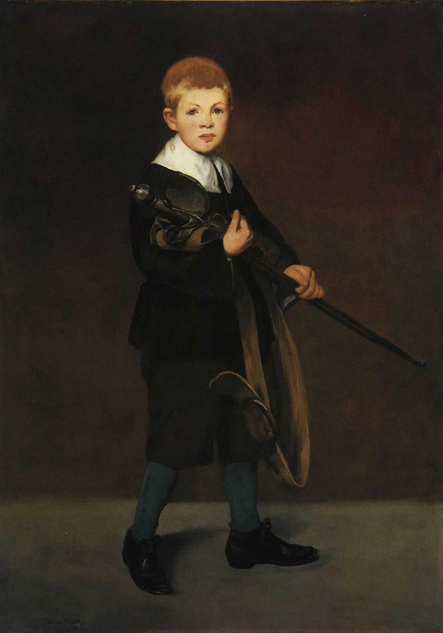 Niño con una espada de Édouard Manet