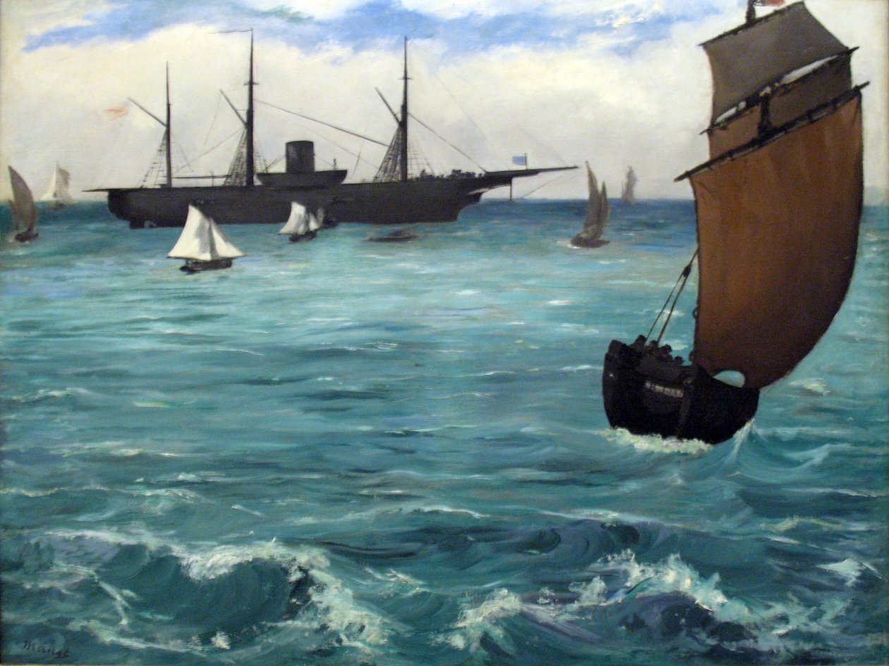 El Kearsarge en Boulogne de Édouard Manet