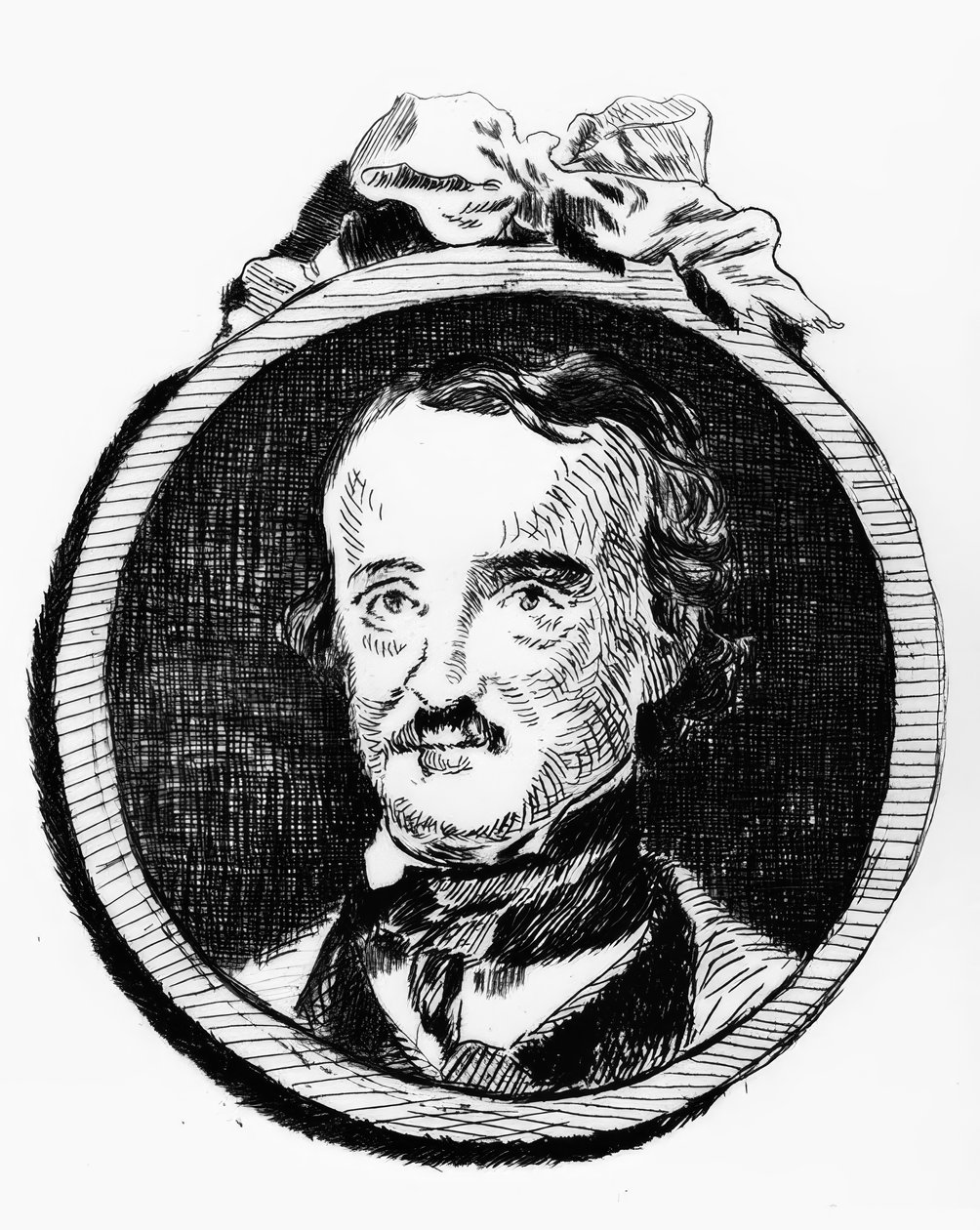 Edgar Allan Poe / Grabado de E. Manet de Édouard Manet