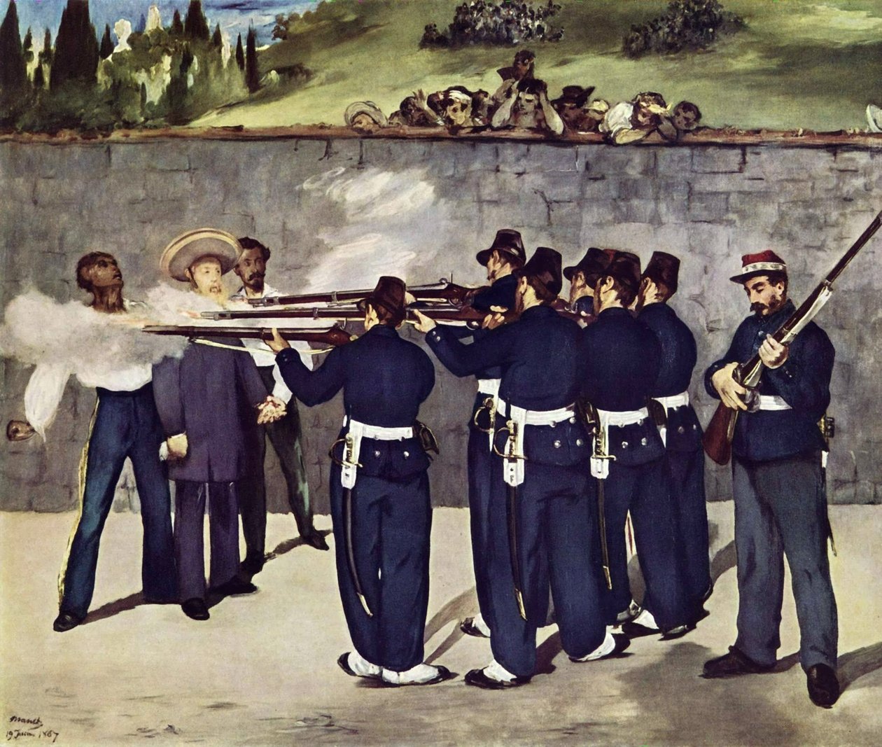 Ejecución del emperador Maximiliano de México de Édouard Manet