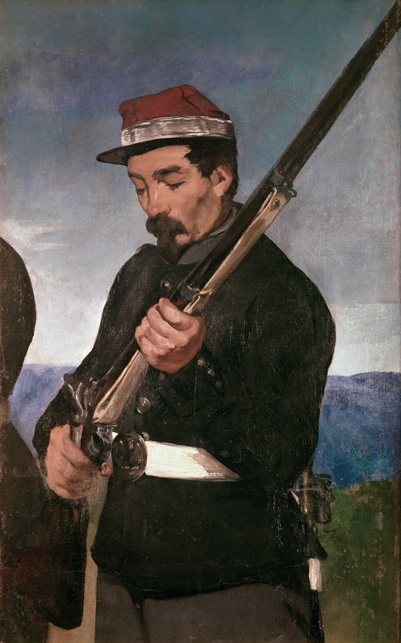 Suboficial sosteniendo su Rifle de Édouard Manet