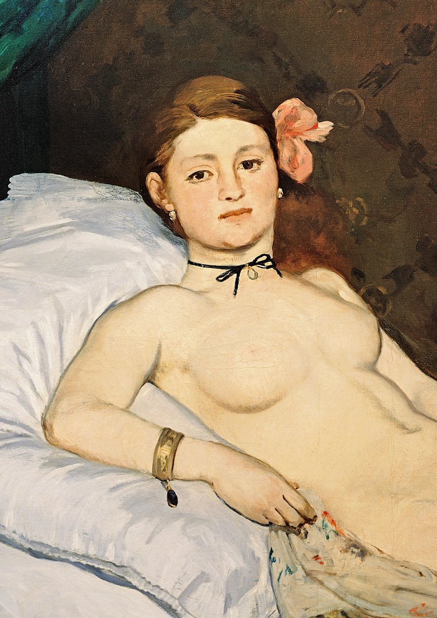 Olympia, 1863 (detalle) de Édouard Manet