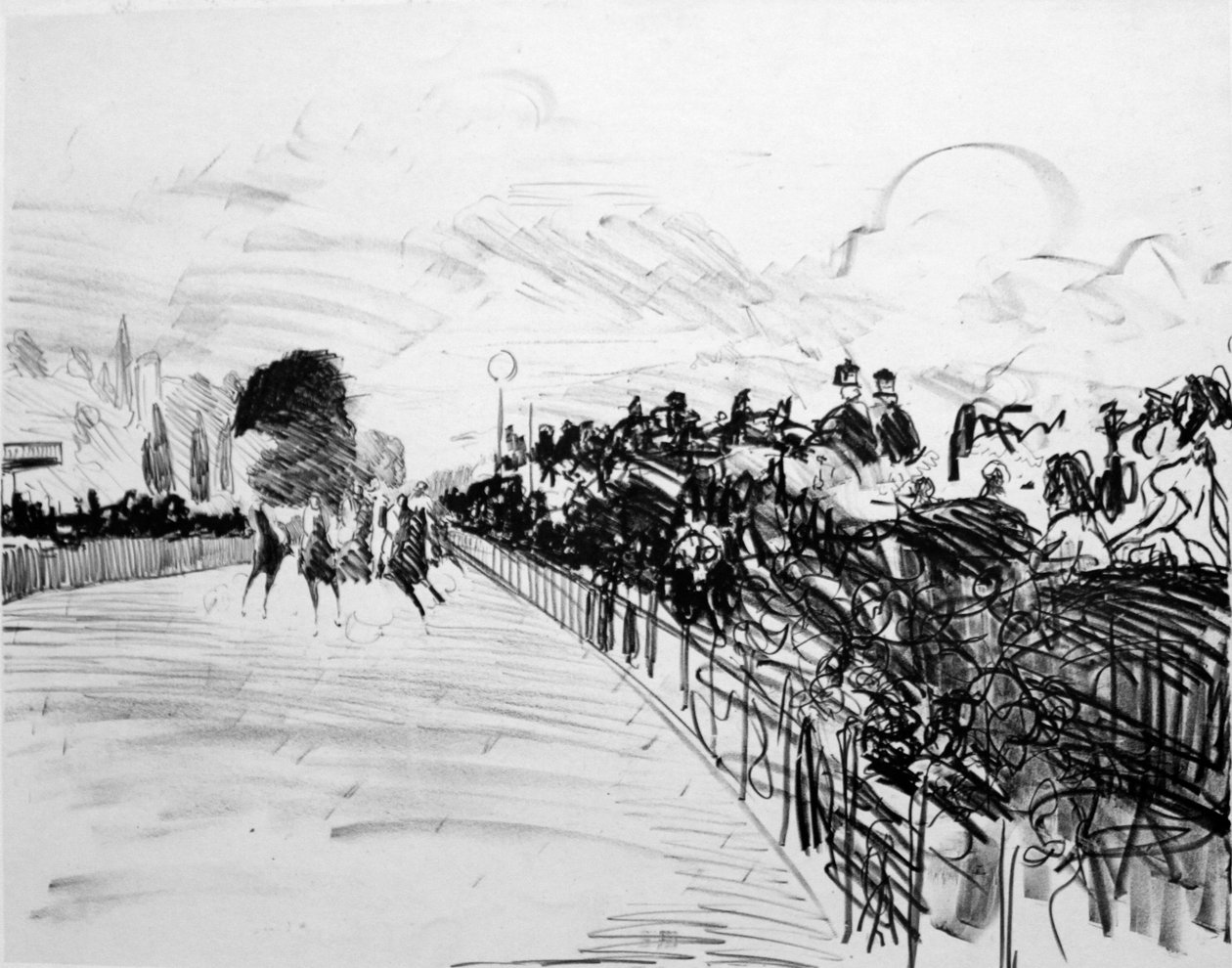 Carrera de caballos de Édouard Manet