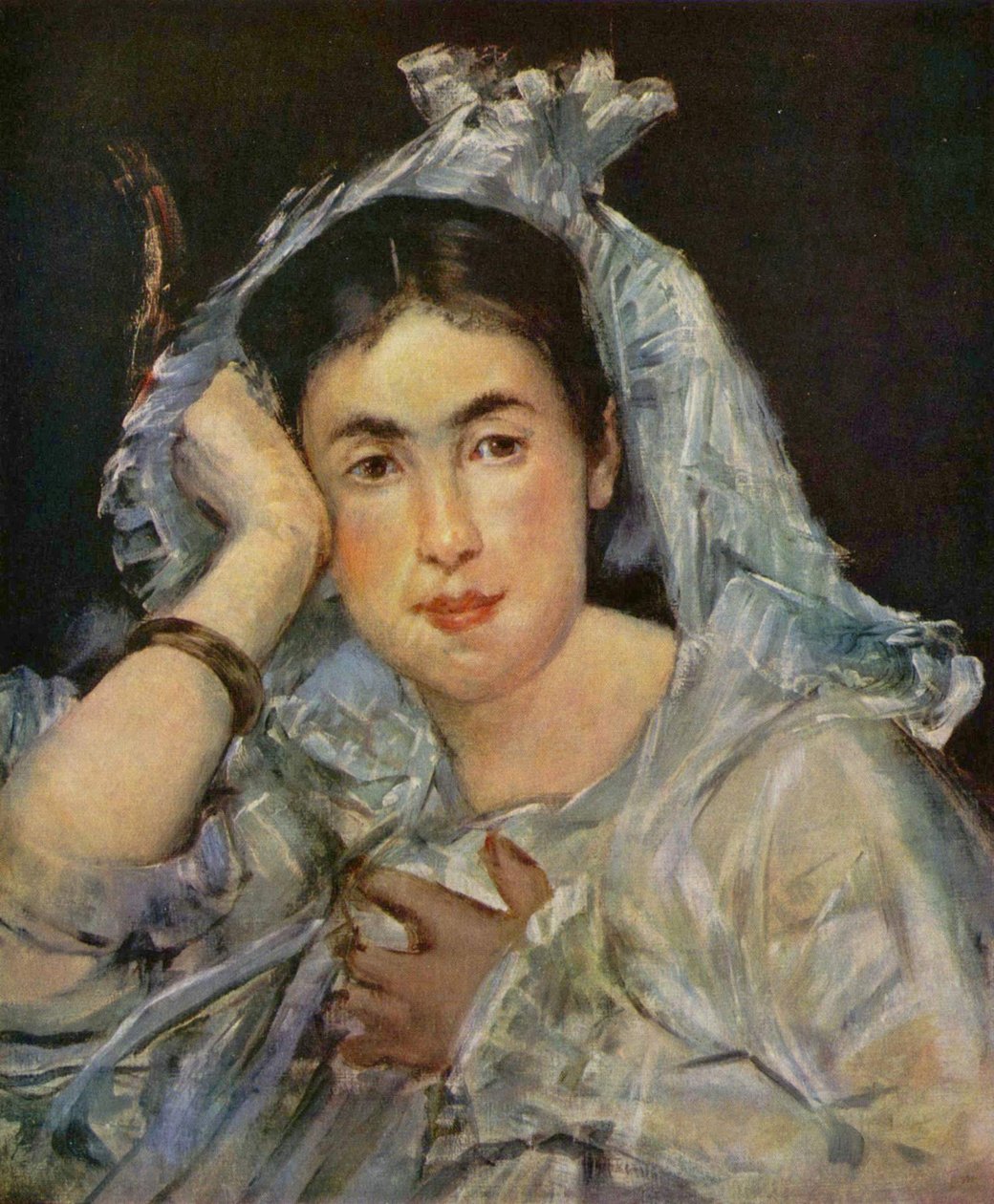 Retrato de Marguerite de Conflans con capucha de Édouard Manet