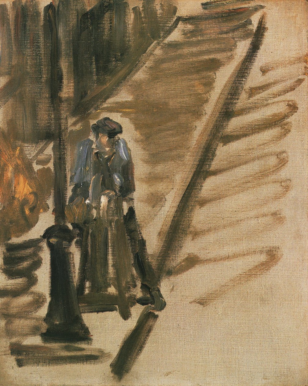 Rue Mosnier con afilador de cuchillos de Édouard Manet