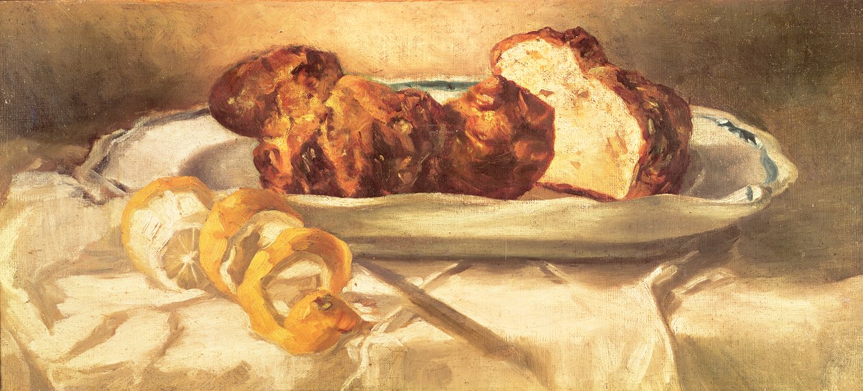 Naturaleza Muerta con Brioches y Limón, 1873 de Édouard Manet