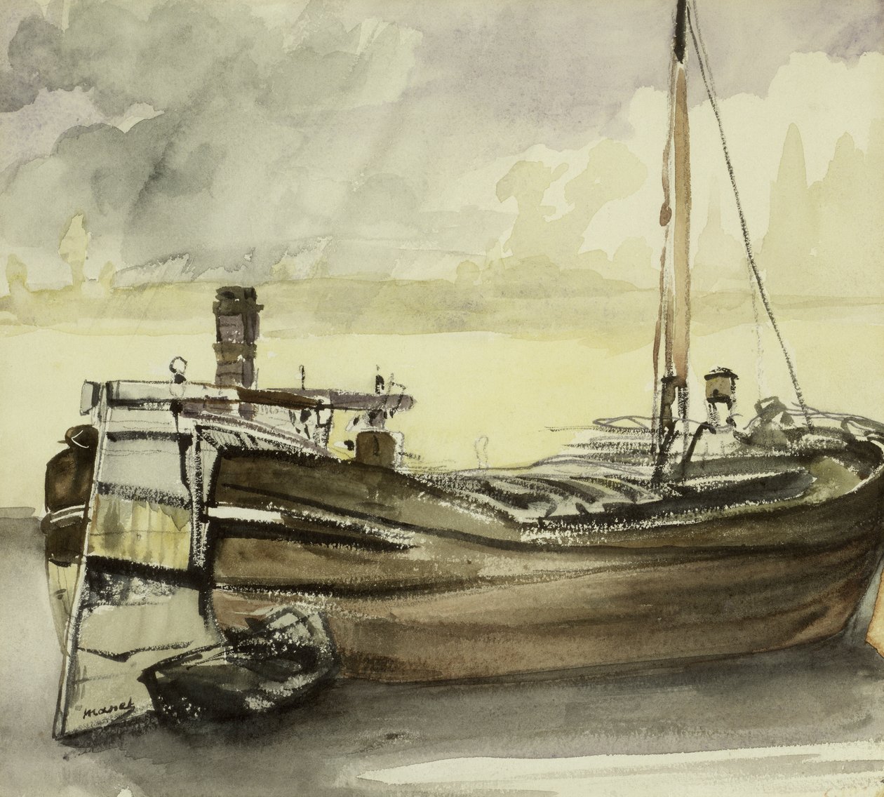 La barcaza de Édouard Manet