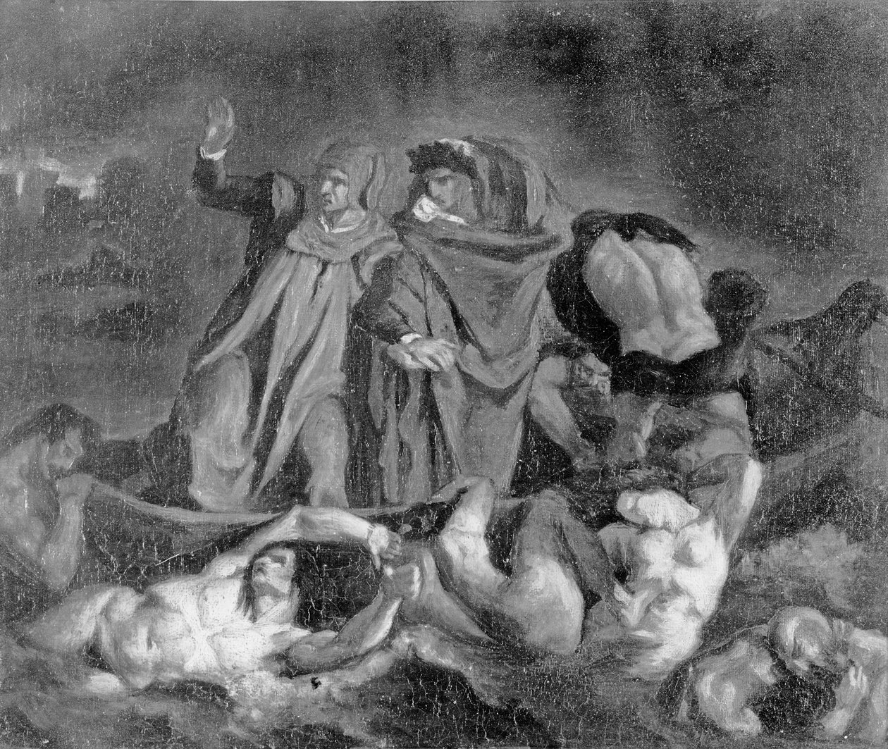 La Barca de Dante (después de Delacroix) de Édouard Manet