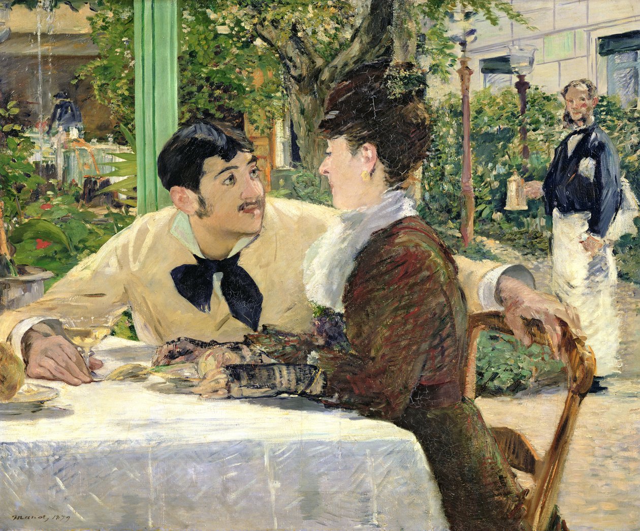 El jardín de Pere Lathuille, 1879 de Édouard Manet