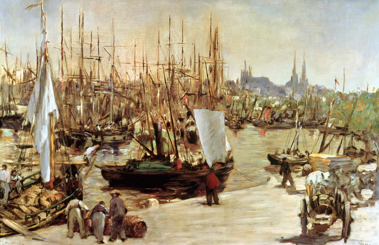 El puerto de Burdeos de Édouard Manet