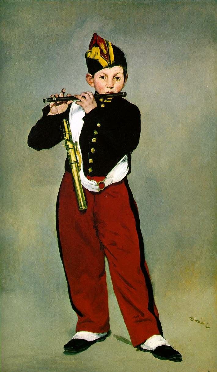 Joven flautista, o El flautista de Édouard Manet