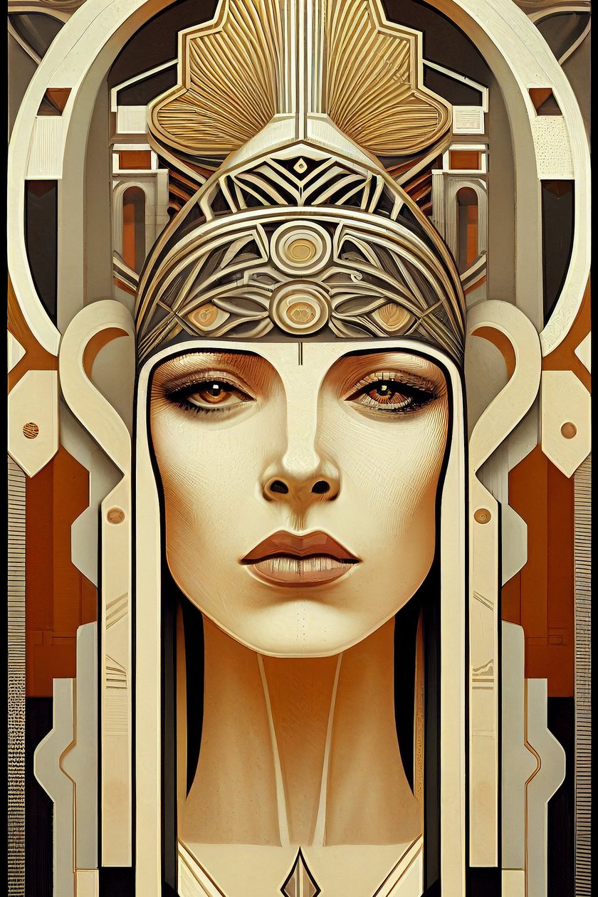 Biomecánica obra de arte mujer belleza pintura, pared Arte impresión bajo demanda de F. Abderrahim