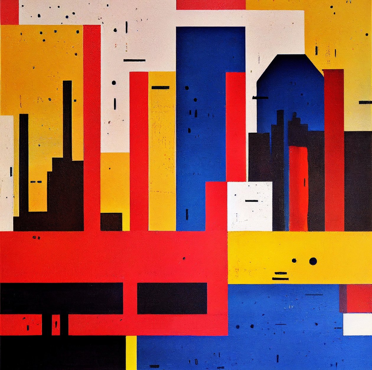Arte de formas geométricas, impresiones artísticas en lienzo, colores autóctonos de F. Abderrahim