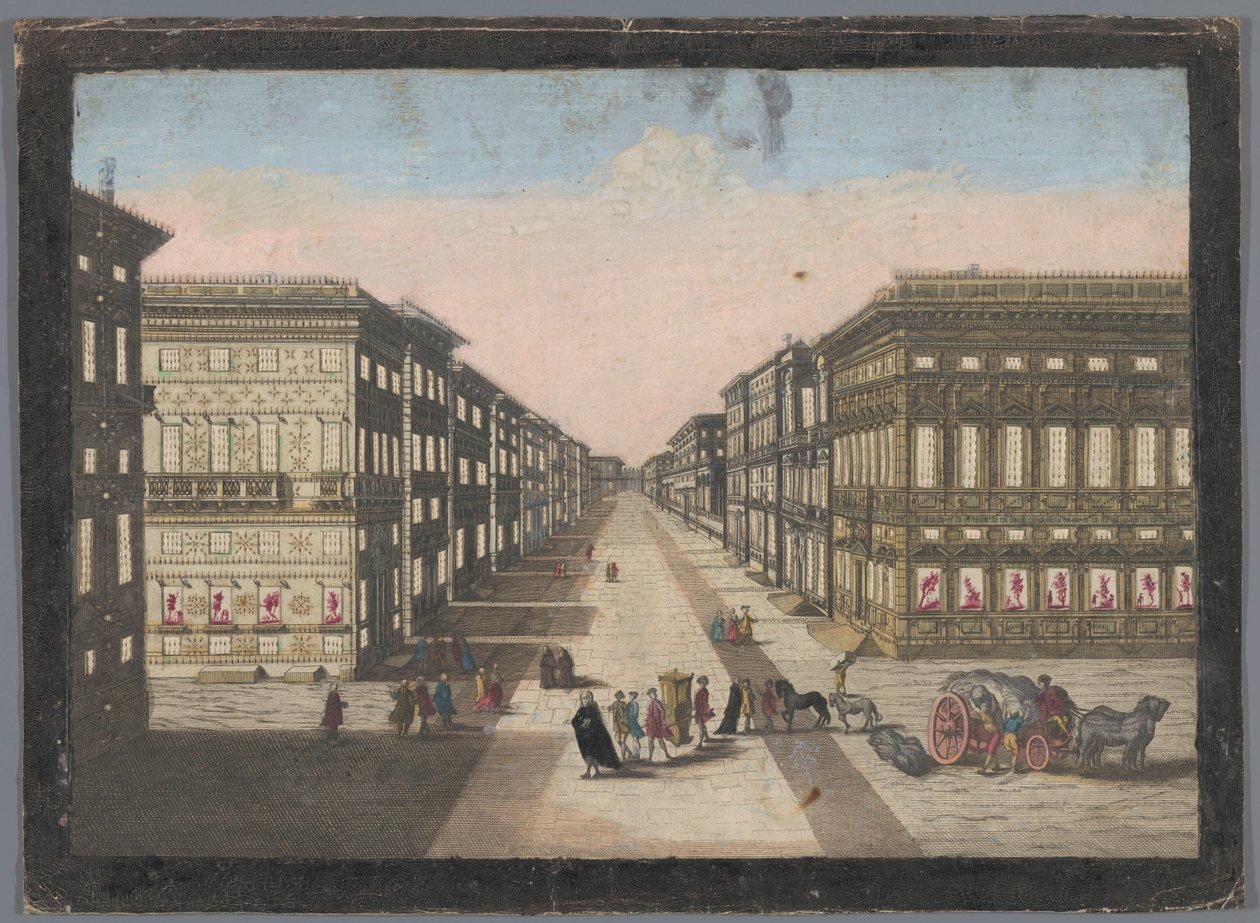 Vista de la Strada Nuova de Genua
Vista de Strada Nuova de familie Remondini (attributed to)