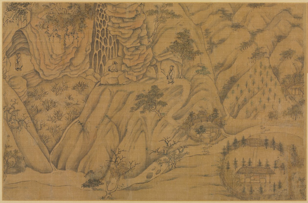 Dwelling in the Longmian ("Sleeping Dragon") Mountains de follower of Li Gonglin